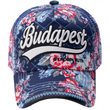 Baseball sapka női Budapest feliratos, virágos Lilla-F Baseball sapka női Budapest feliratos, virágos Lilla-F