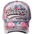 Baseball sapka női Budapest feliratos, virágos Lilla-G Baseball sapka női Budapest feliratos, virágos Lilla-G