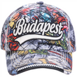 Baseball sapka férfi Budapest feliratos, graffiti mintás Vilmos-B Baseball sapka férfi Budapest feliratos, graffiti mintás Vilmos-B